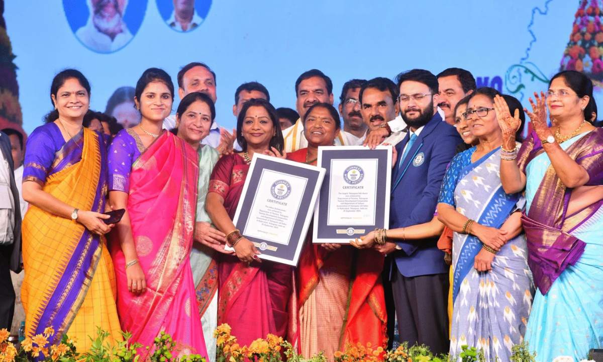 hyderabad bathukamma Guinness Record