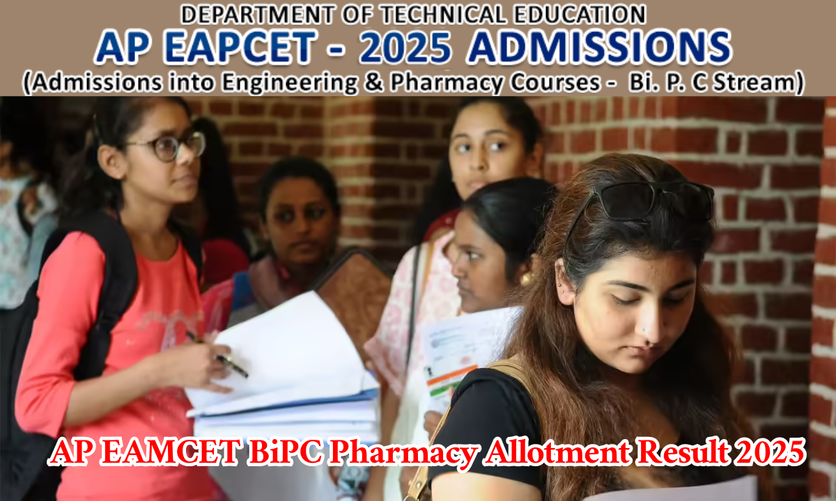 AP EAMCET BiPC Pharmacy Seat Allotment Result 2025