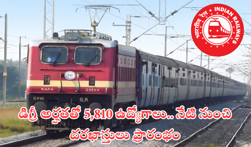 RRB NTPC Graduate Notification 5810 posts