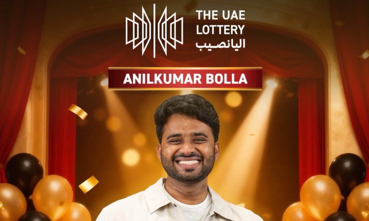 telugu youth wins rs.240 crore lottery in uae