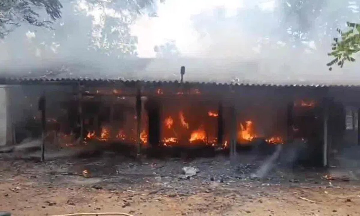 fire accident at fire works in ap