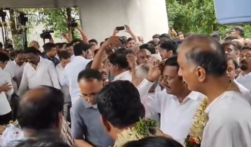harish rao father final rites completed