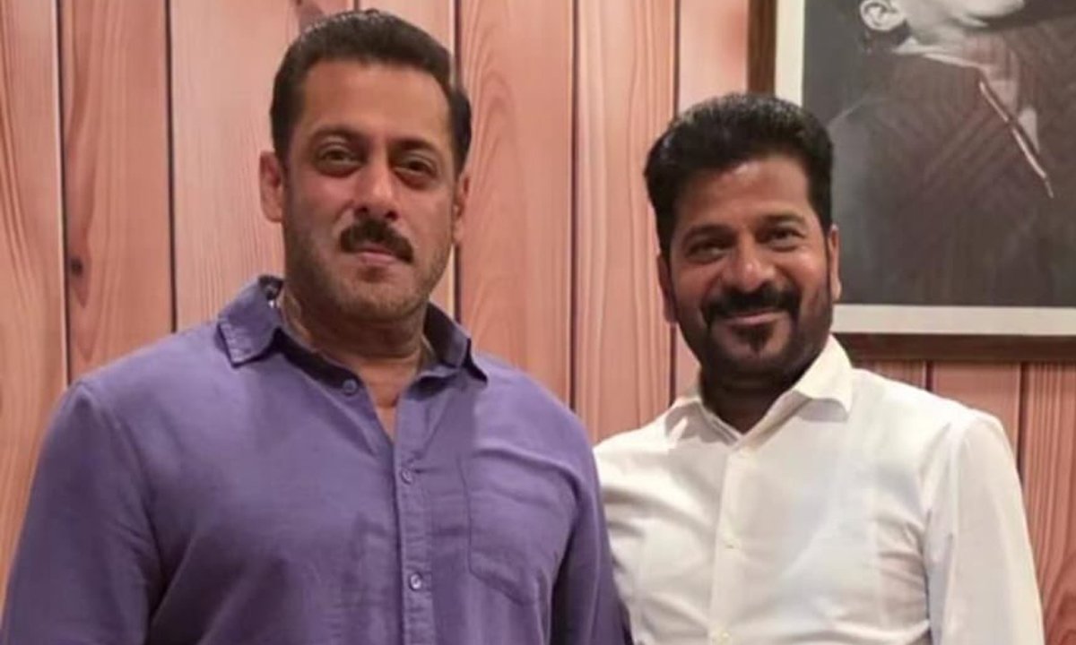 Telangana cm revanth reddy meets salman khan