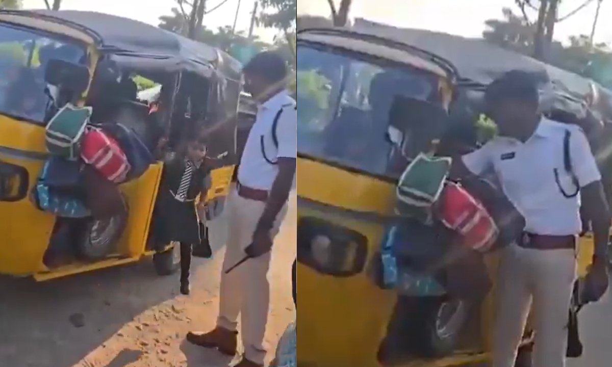 auto driver transports 23 school children in single auto