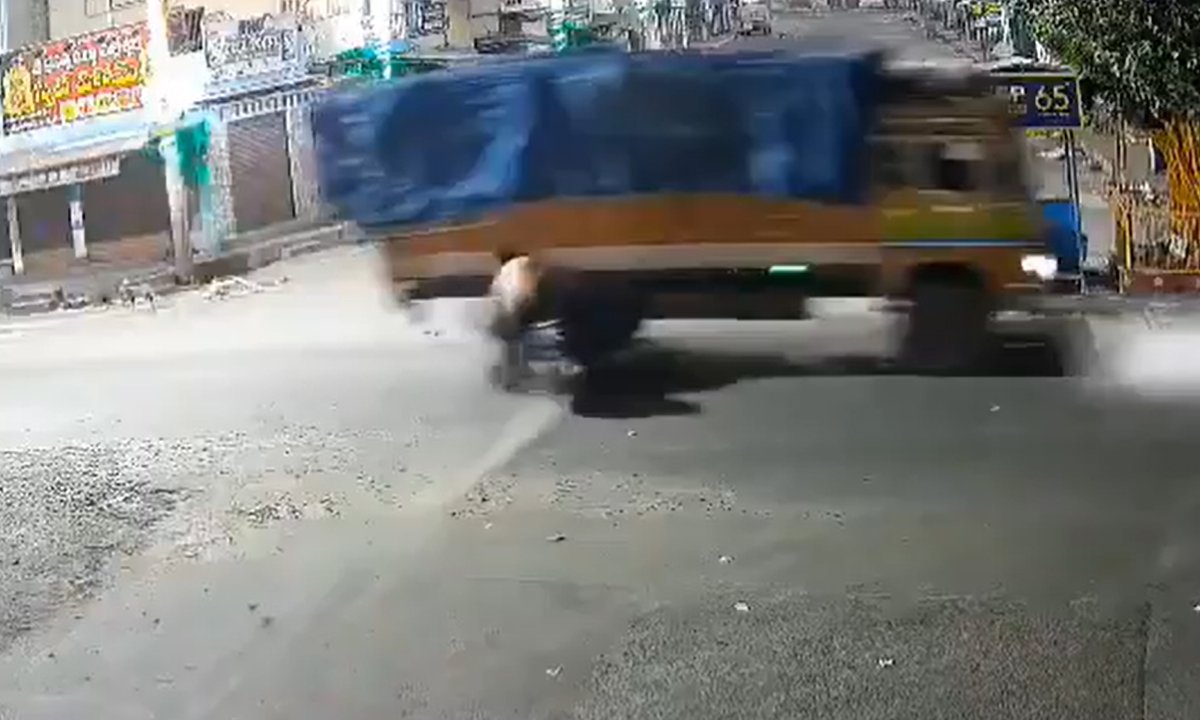 two youth die after speeding bike collides with lorry in bapatla