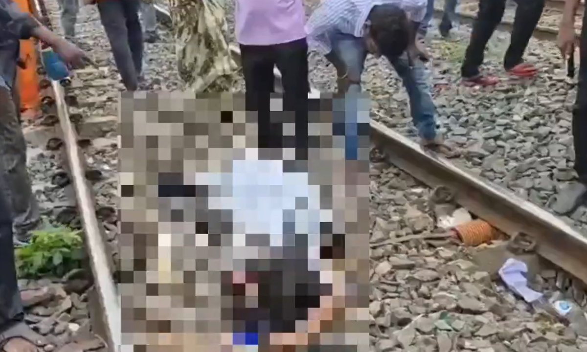 btech student dies after being hit by train in nellore