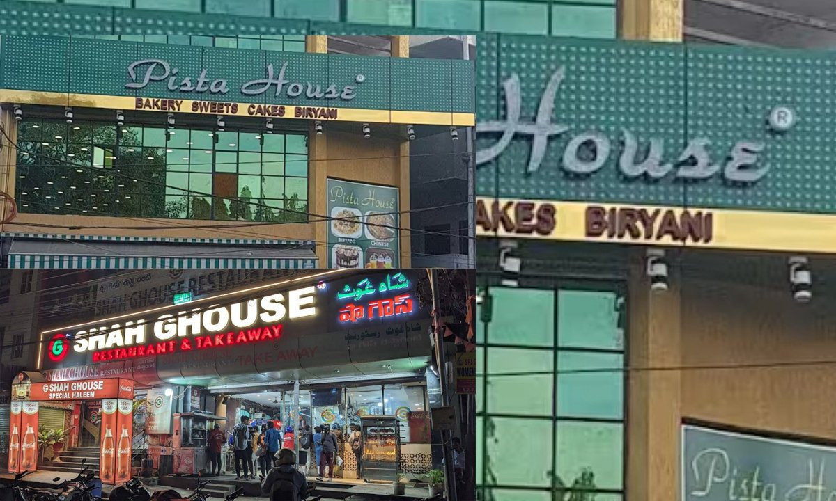 it raids at pista house and shah ghouse