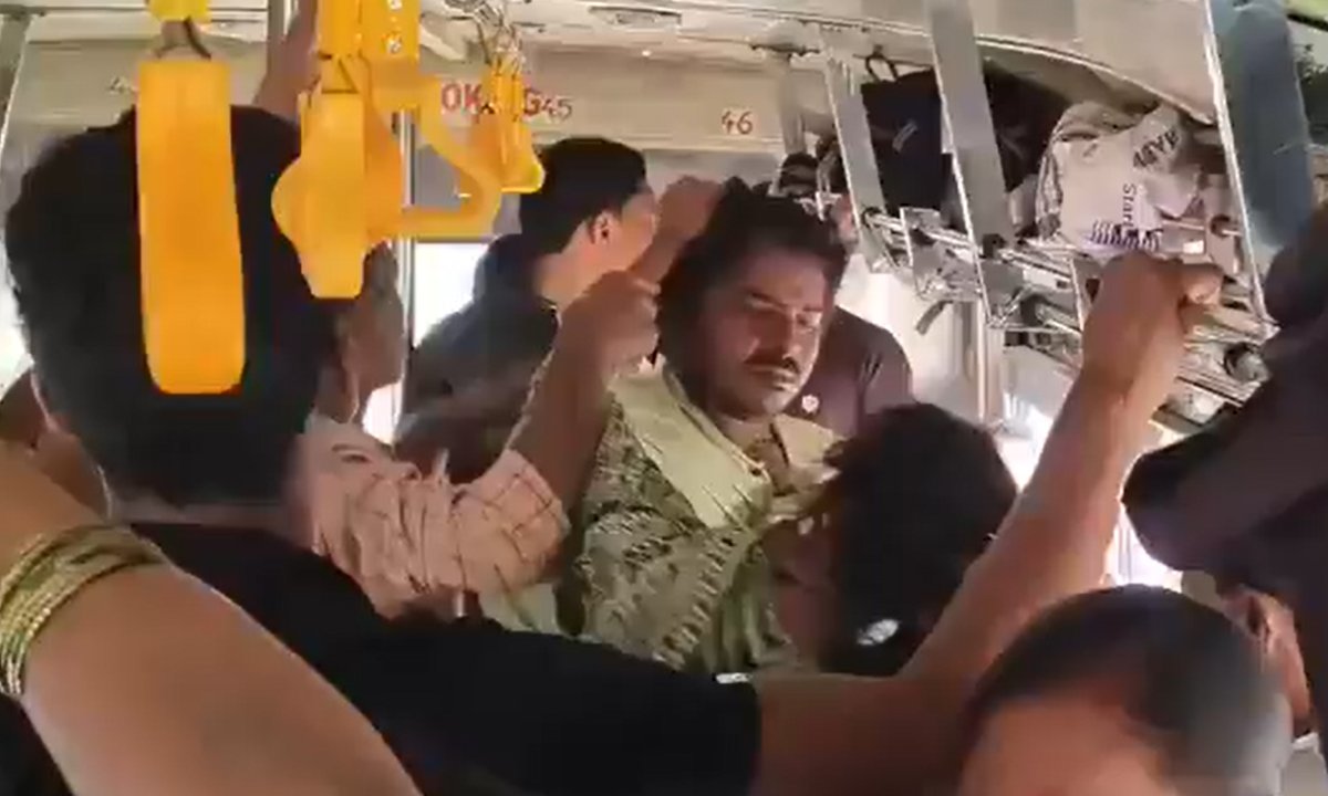 woman beats male passenger in tuni in rtc bus