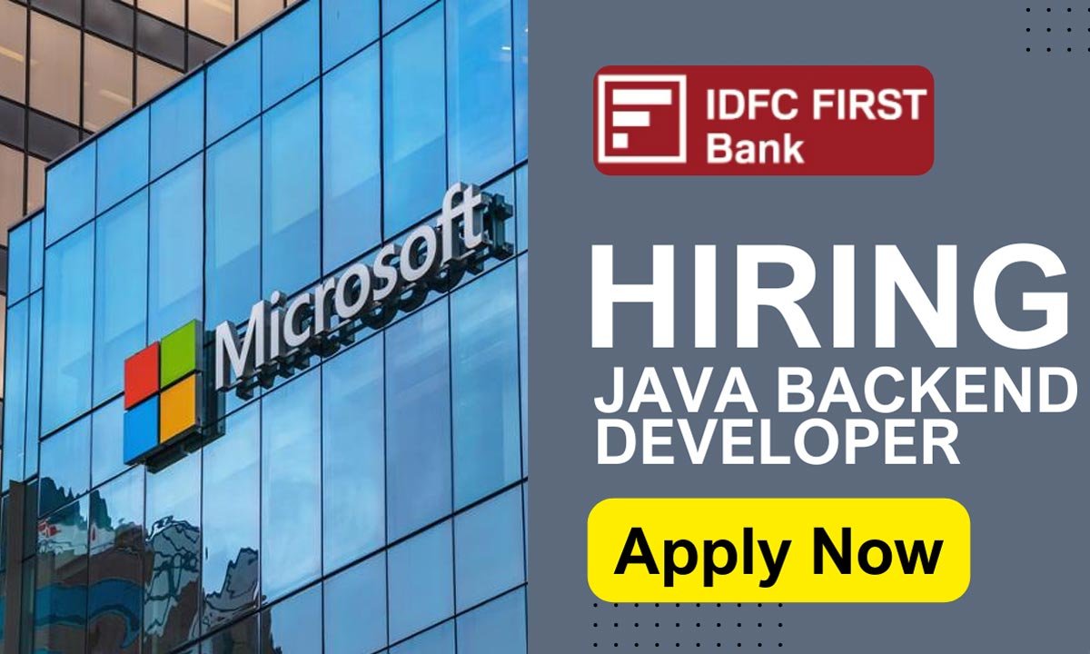 Microsoft & IDFC job updates
